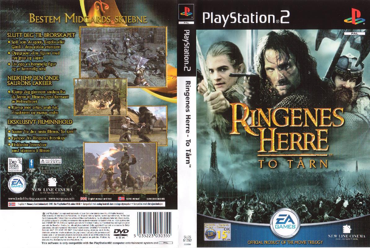 The Lord of the Rings - The Two Towers PSX cover
