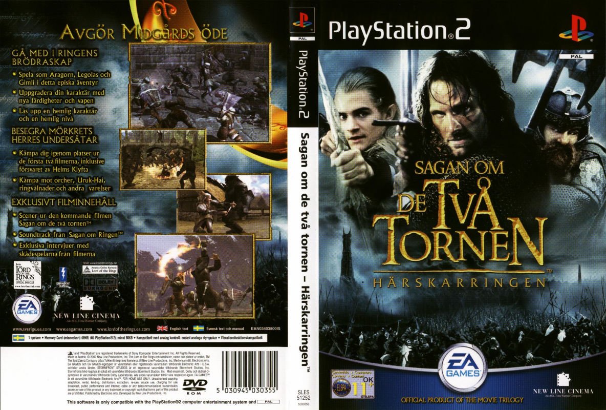 The Lord of the Rings - The Two Towers PSX cover