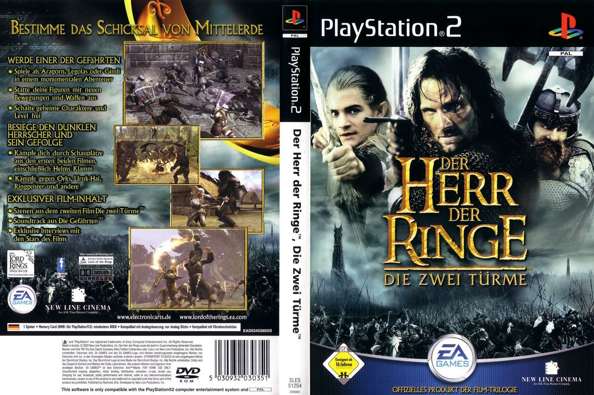 Der Herr der Ringe - Die zwei Türme PSX cover