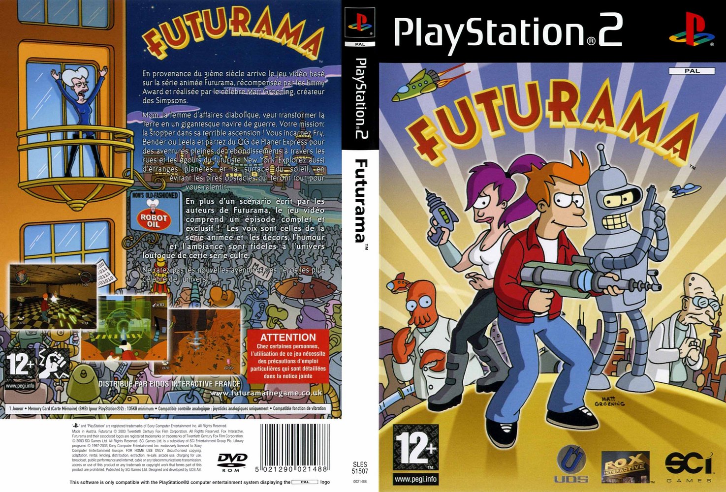 Futurama PSX cover