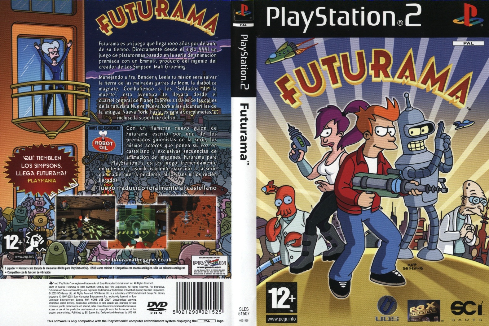 Futurama PSX cover