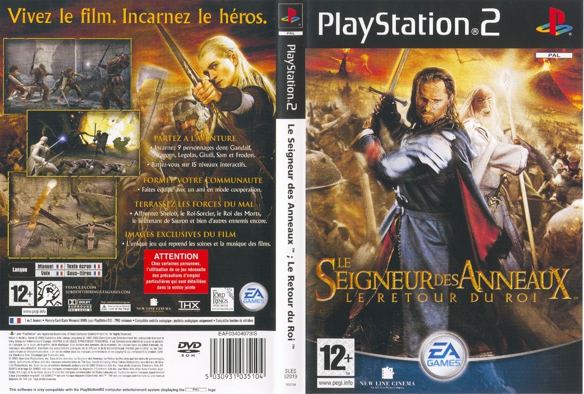 Le Seigneur des Anneaux - Le Retour du Roi PSX cover