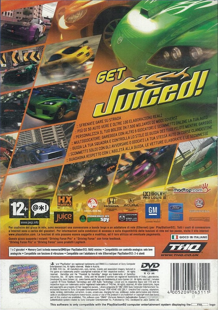Juiced PS2 cover