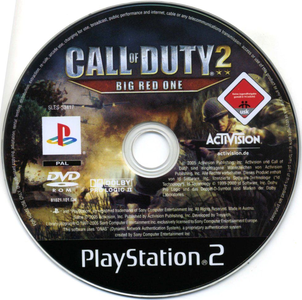 Call of Duty 2 - Big Red One PSX cover