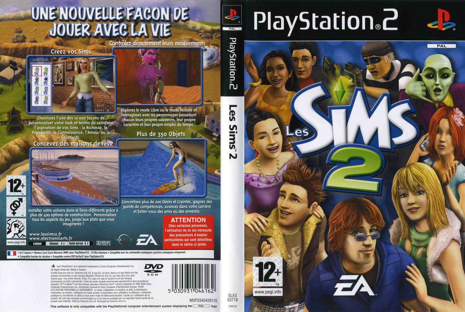 The Sims 2 PSX cover
