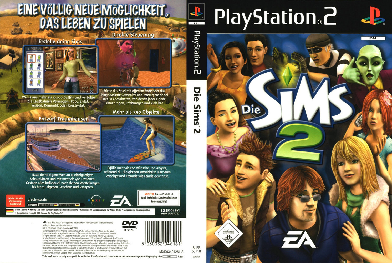 The Sims 2 PSX cover