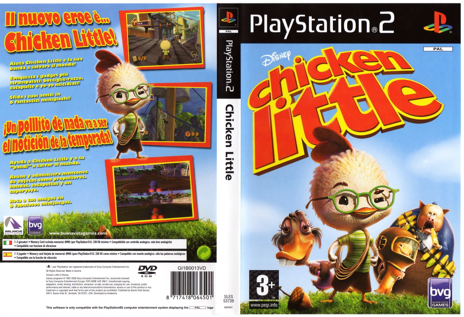 Disney's Chicken Little PSX cover