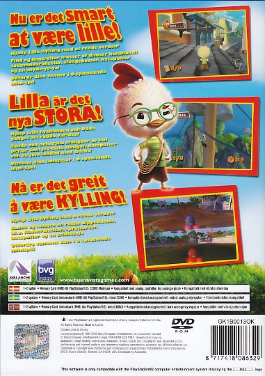 Disney's Chicken Little (Disney's Lilla Kycklingen) PSX cover