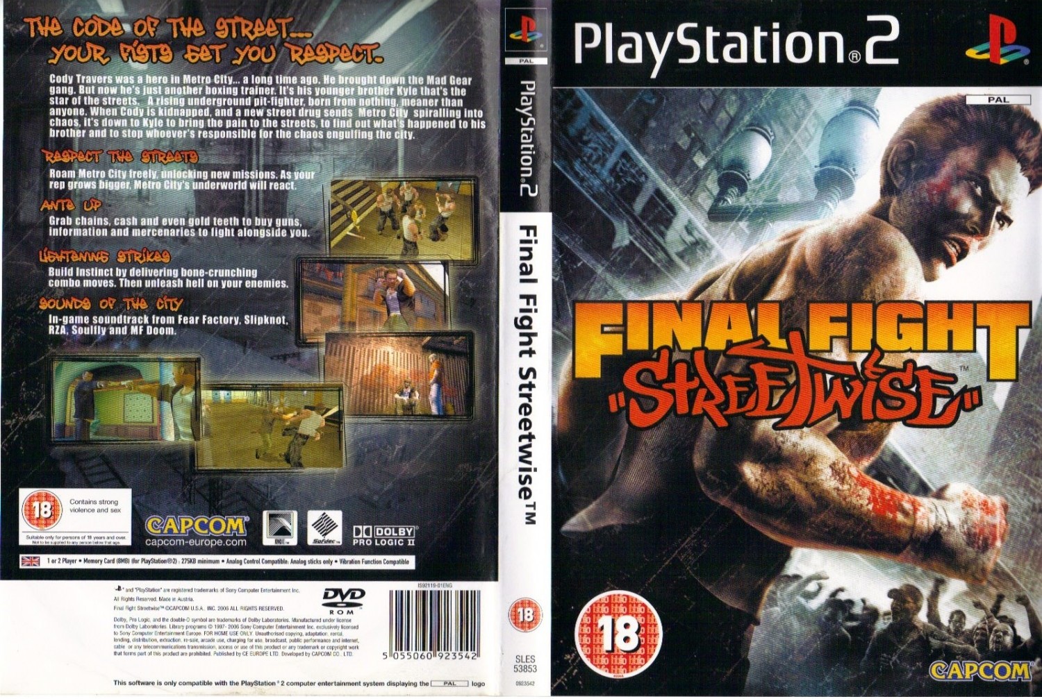Final Fight Streetwise PSX cover