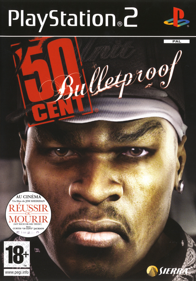 50 Cent Bulletproof PS2 cover