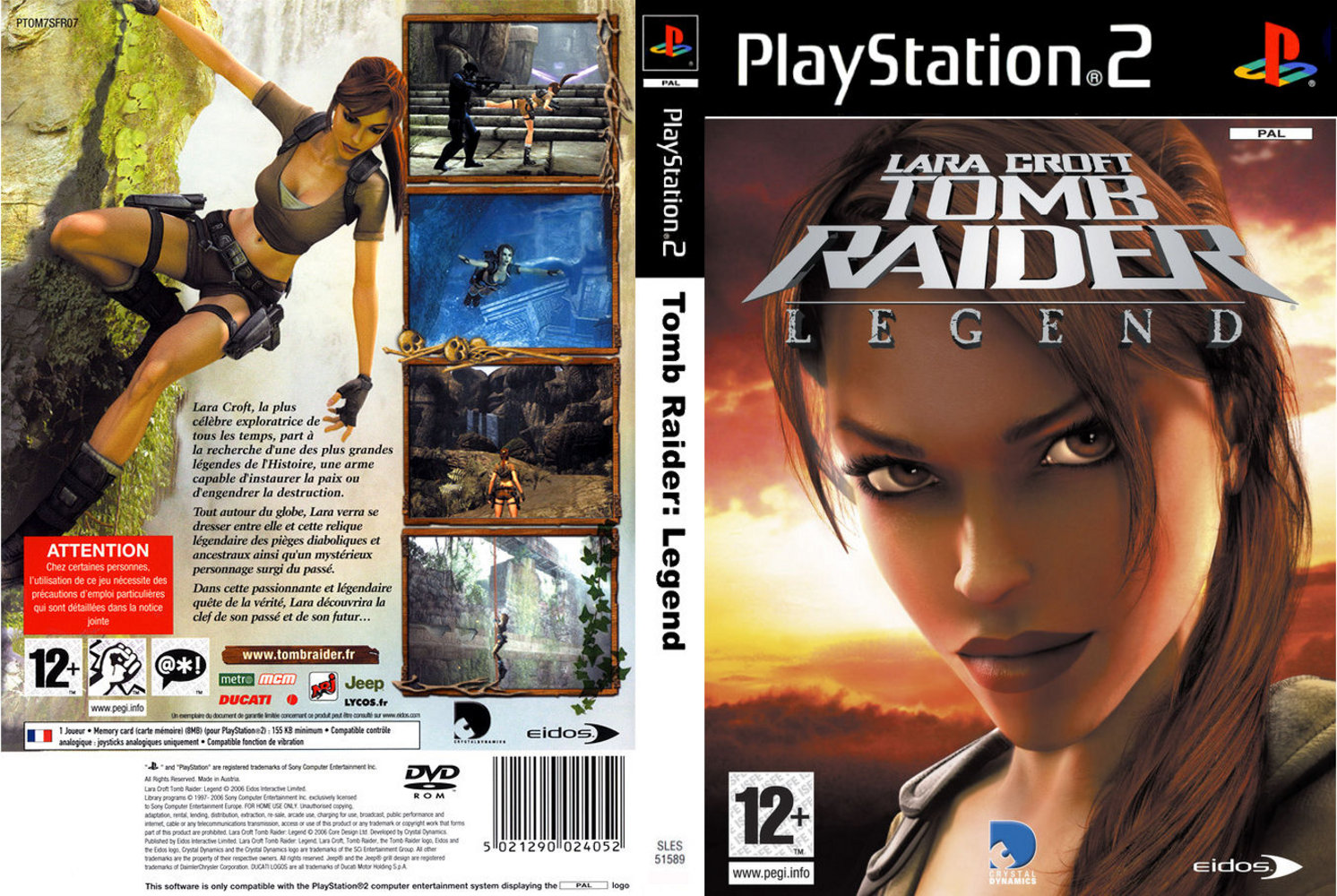 Lara Croft - Tomb Raider - Legend PSX cover