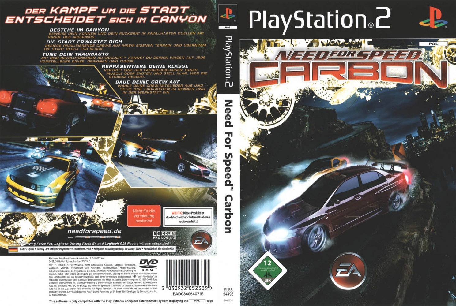 Need for Speed - Carbon PS2 cover