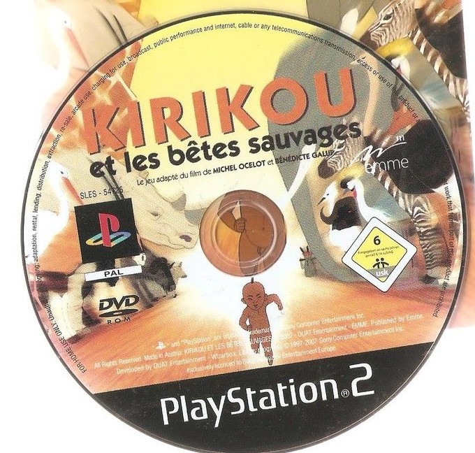 Kirikou and the Wild Beasts PS2 cover
