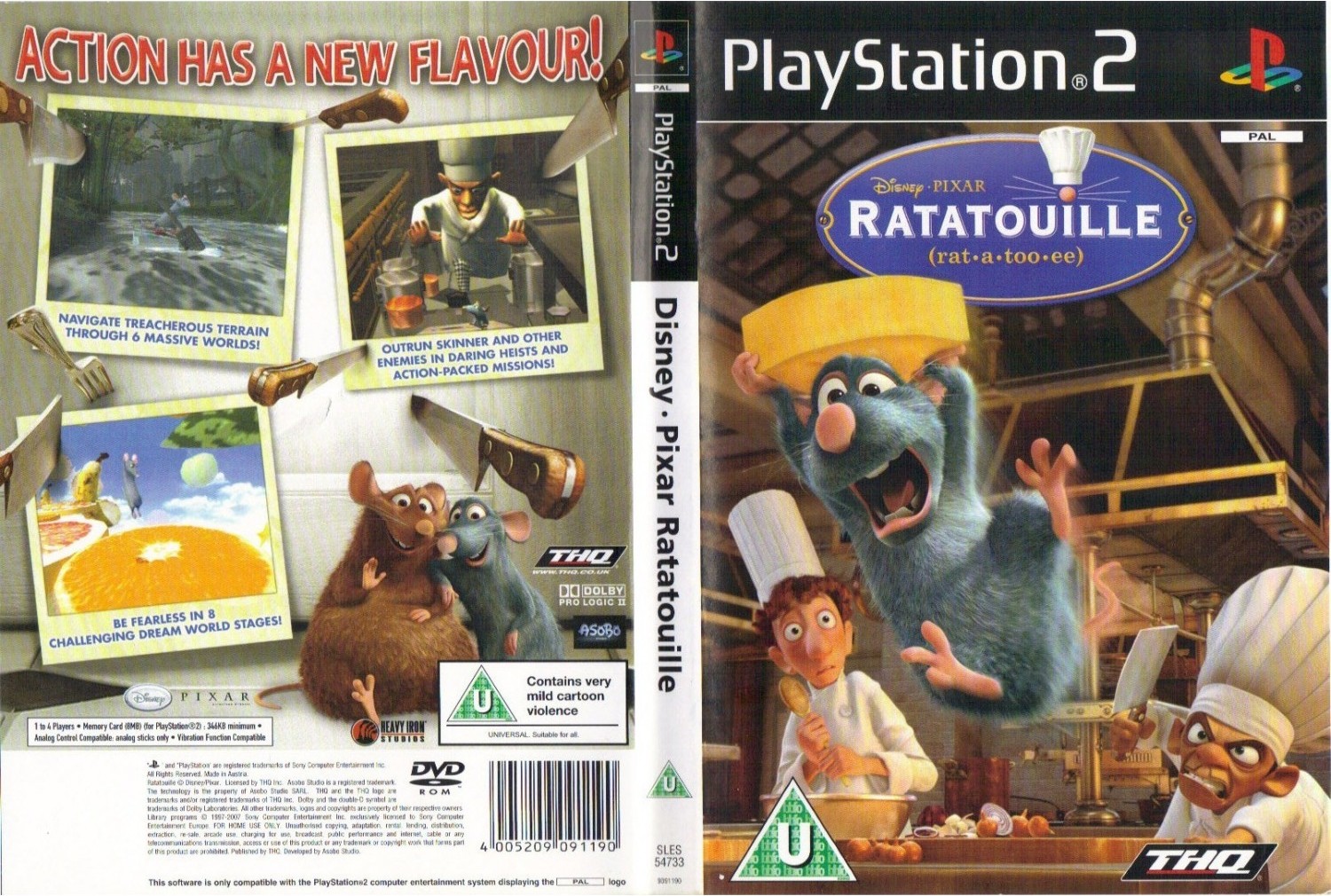 Disney's Pixar - Ratatouille PSX cover