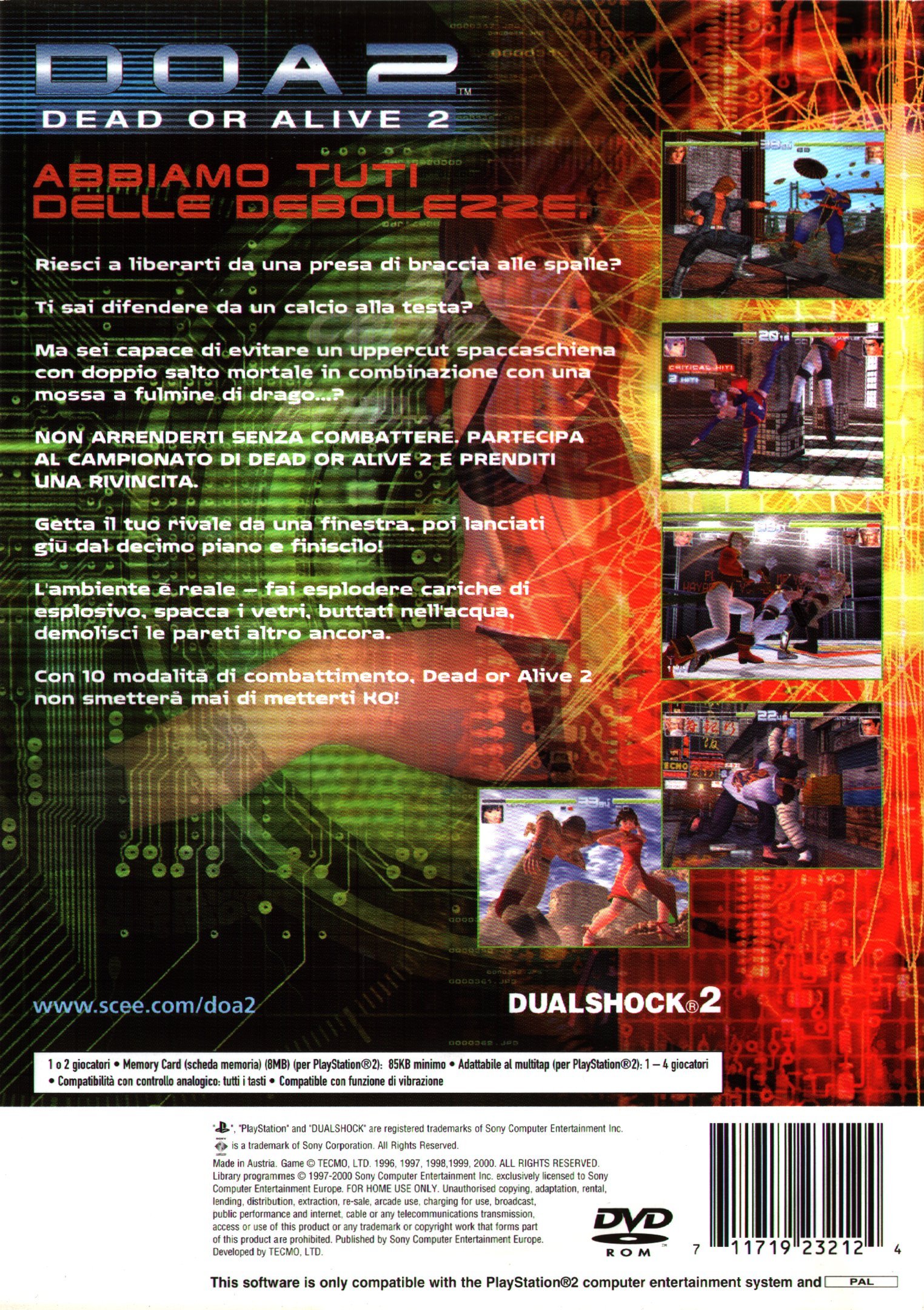 Dead or Alive 2 PS2 cover