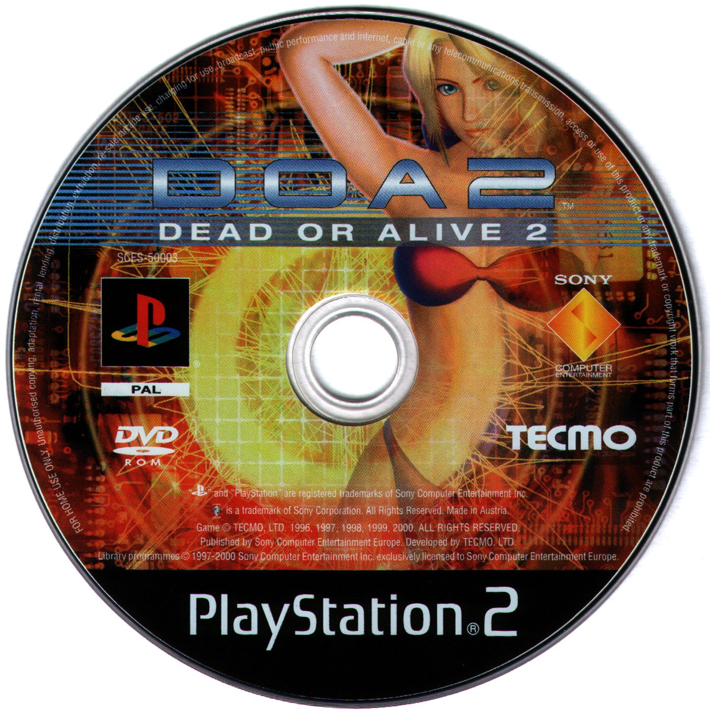Dead or Alive 2 PS2 cover