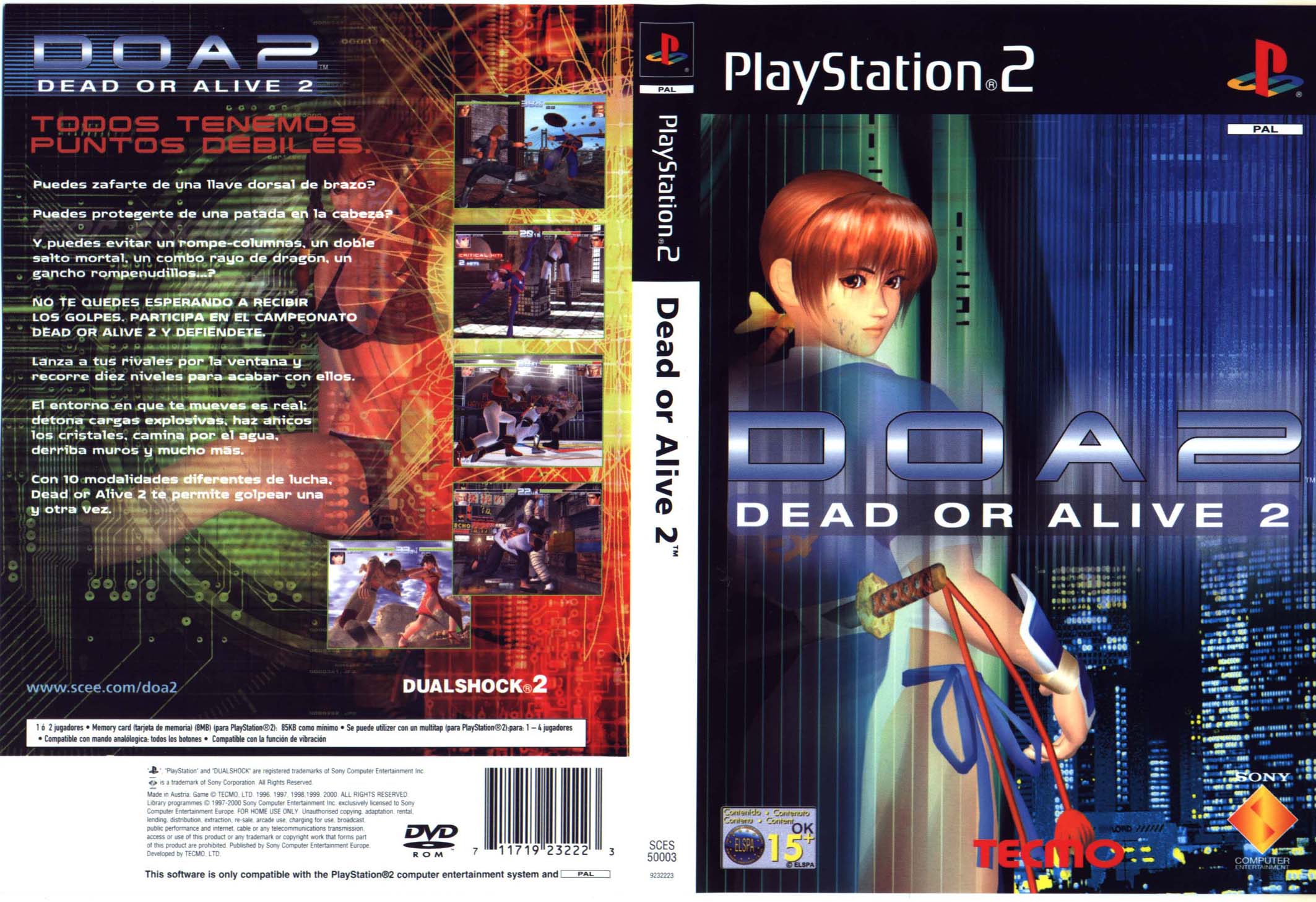 Dead or Alive 2 PS2 cover