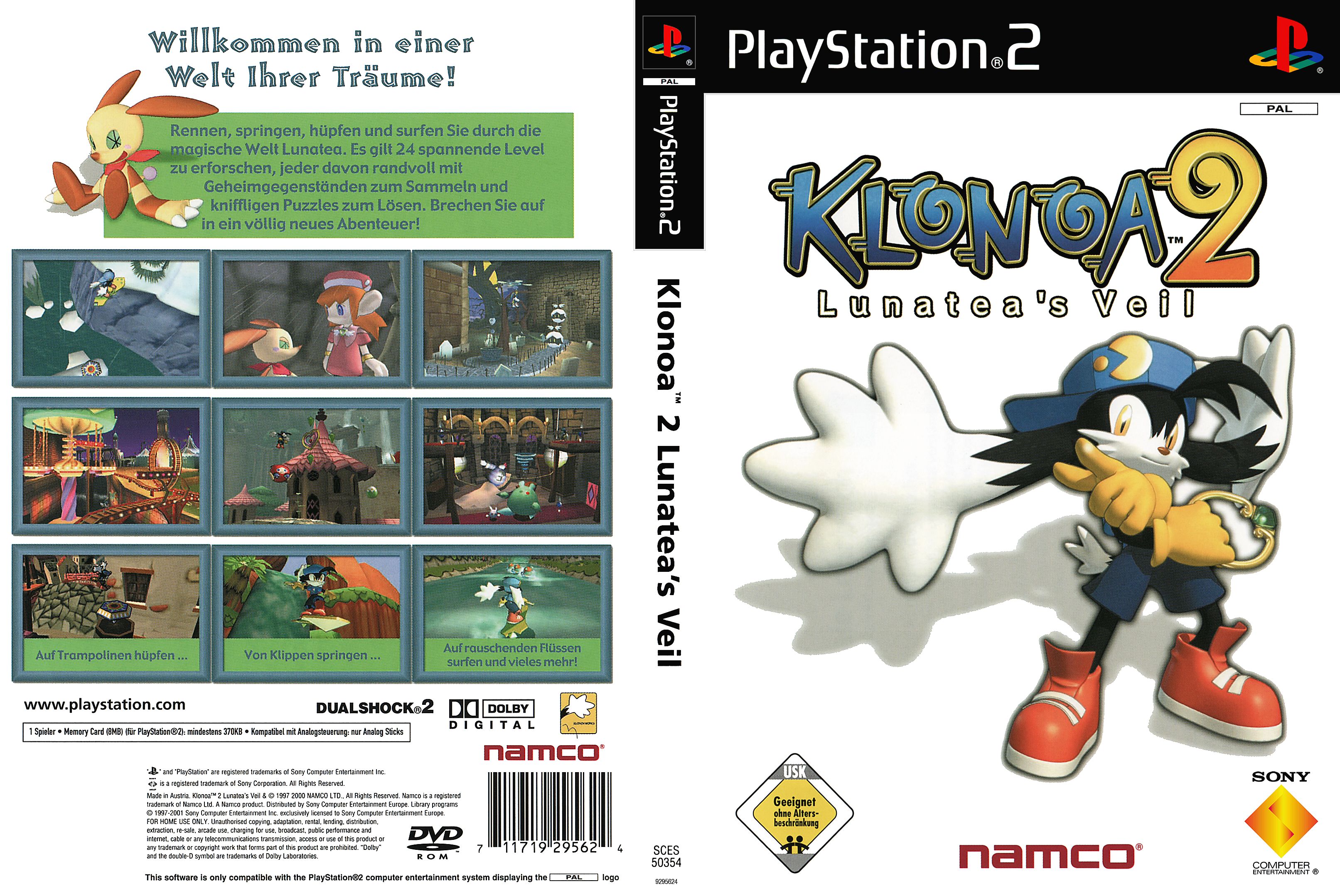 Klonoa 2 - Lunatea's Veil PSX cover