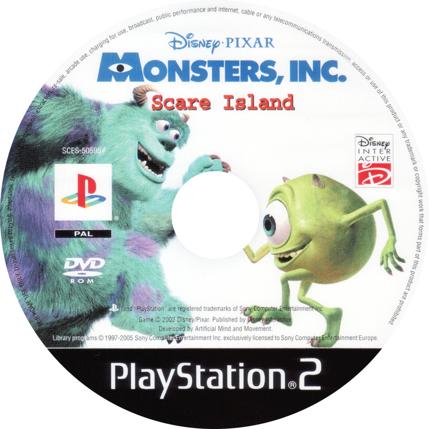 Disney's Pixar - Monsters, Inc. - Scare Island PSX cover