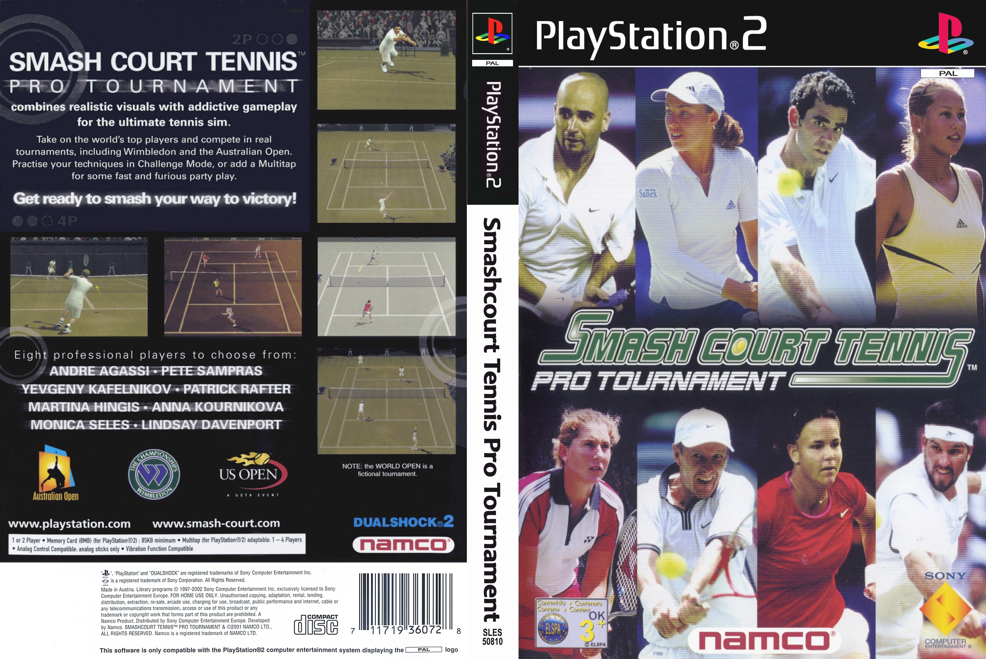 Smash Court Tennis: Pro Tournament PS2 cover