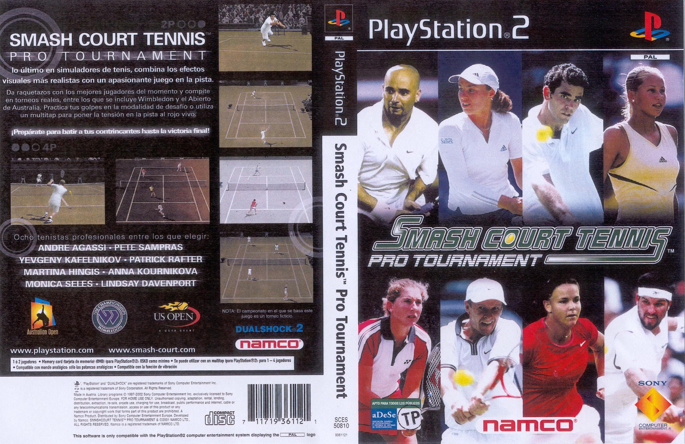 Smash Court Tennis: Pro Tournament PS2 cover