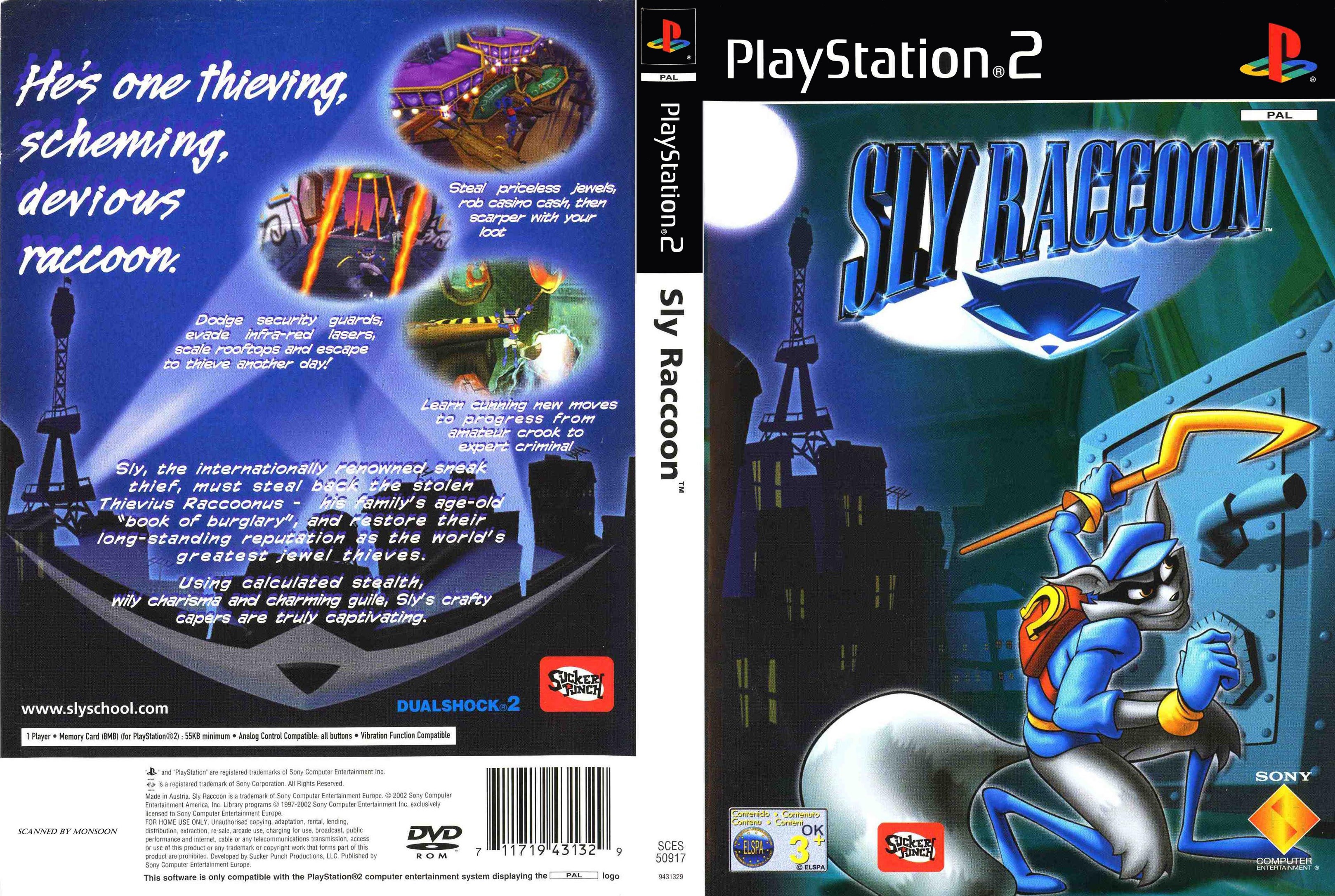 Sly Raccoon PSX cover