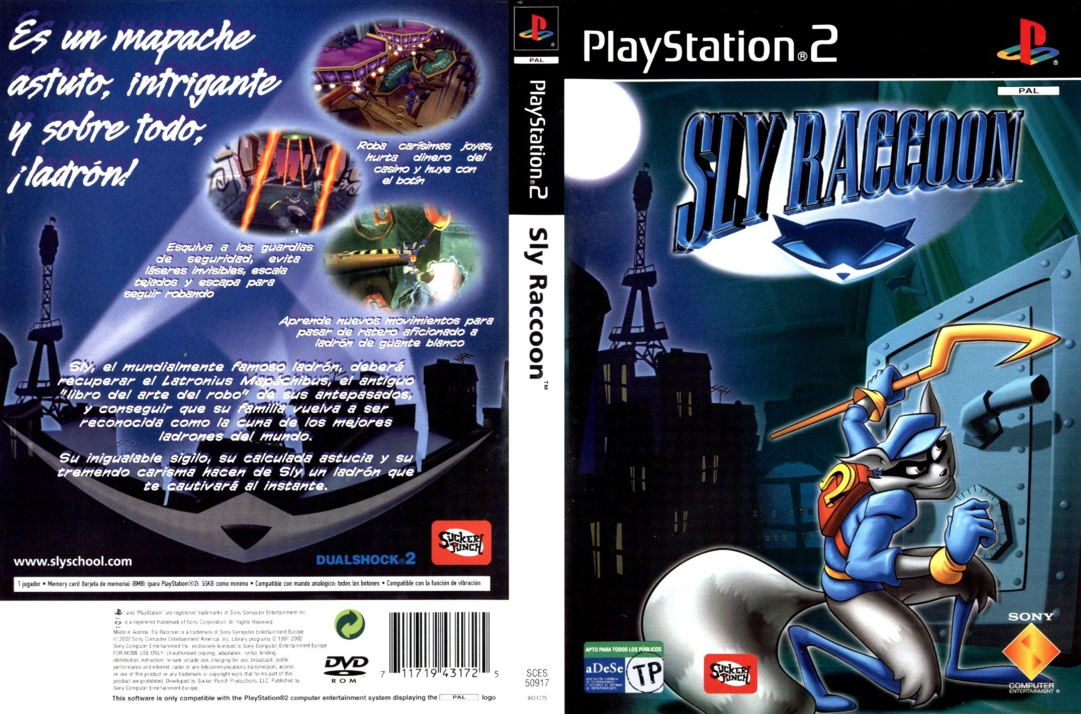 Sly Raccoon PSX cover
