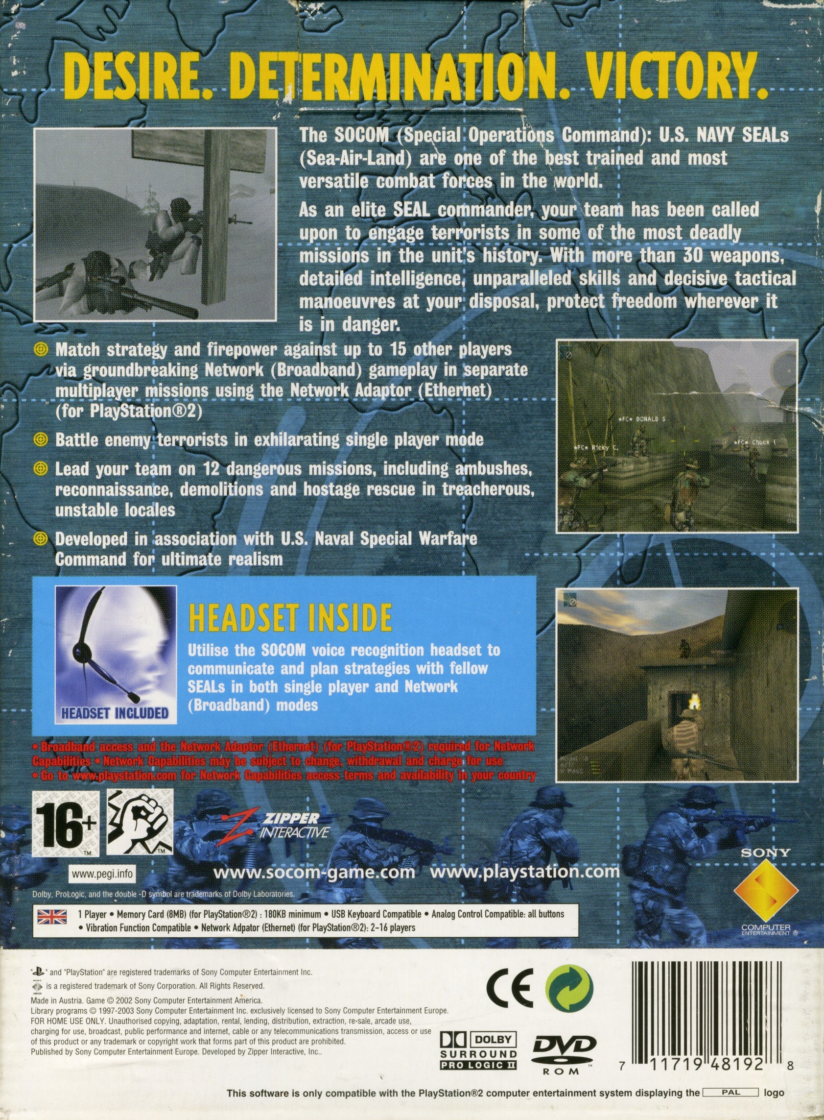 SOCOM - U.S. Navy Seals PS2 cover