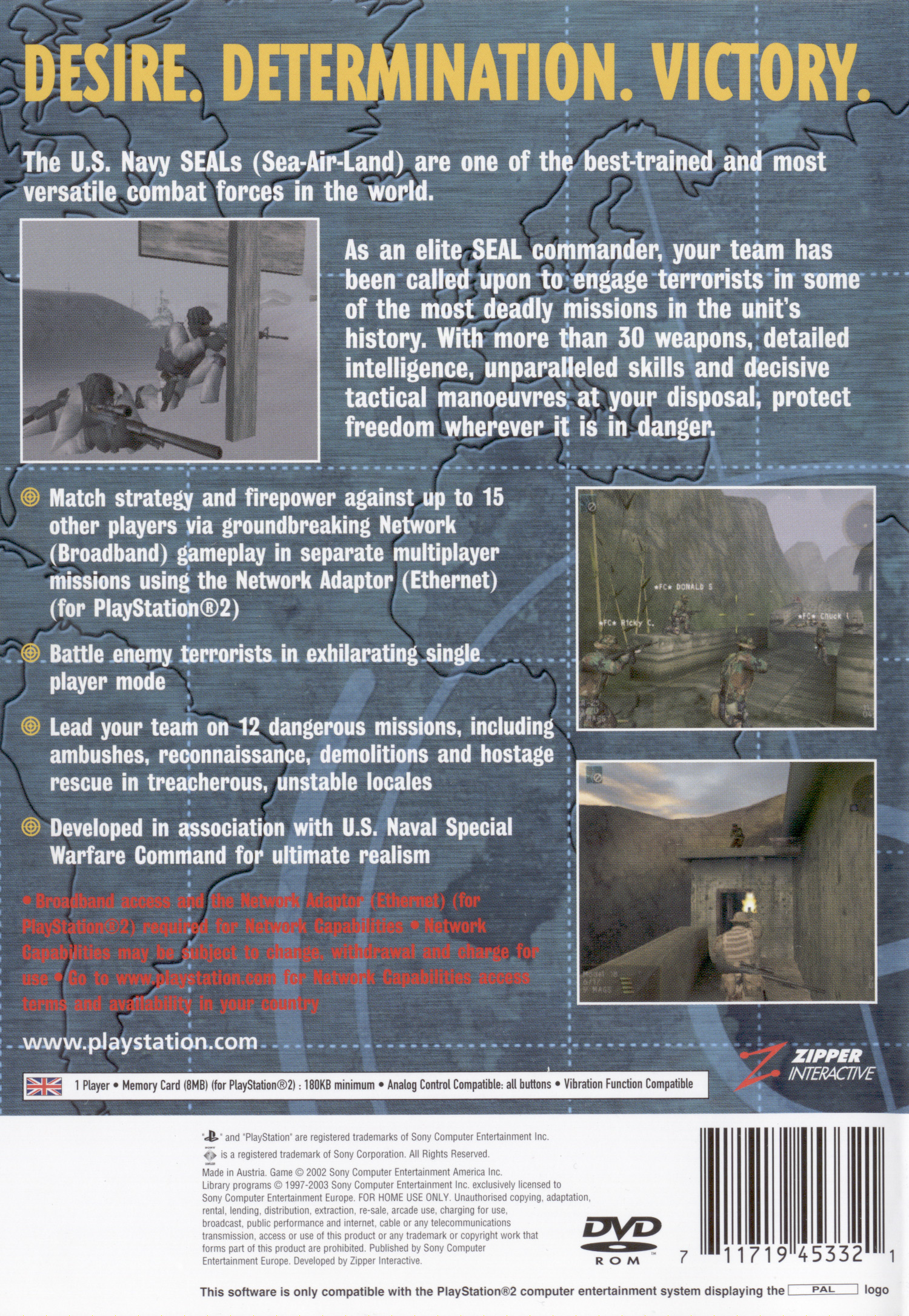 SOCOM - U.S. Navy Seals PS2 cover