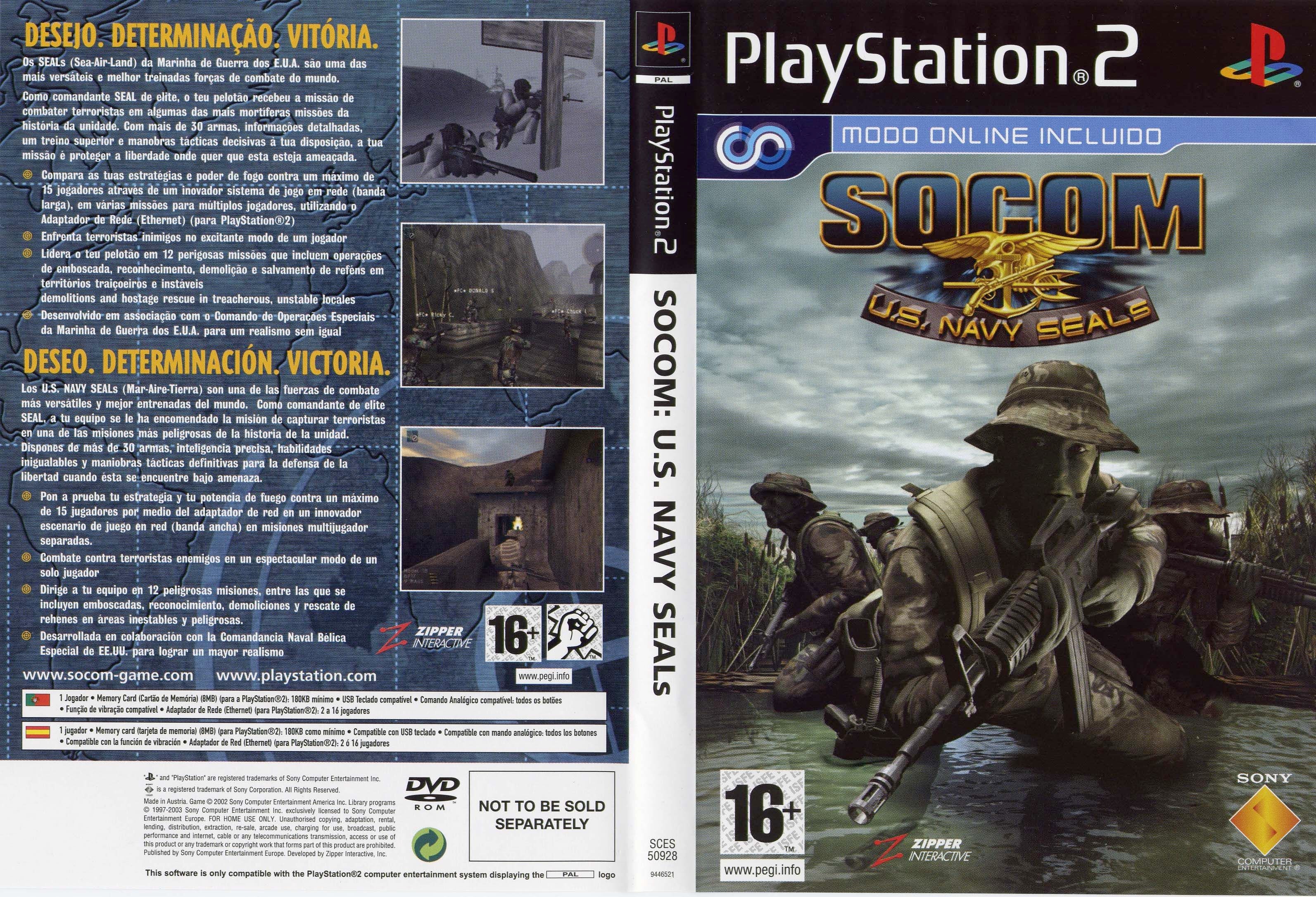 SOCOM - U.S. Navy Seals PS2 cover
