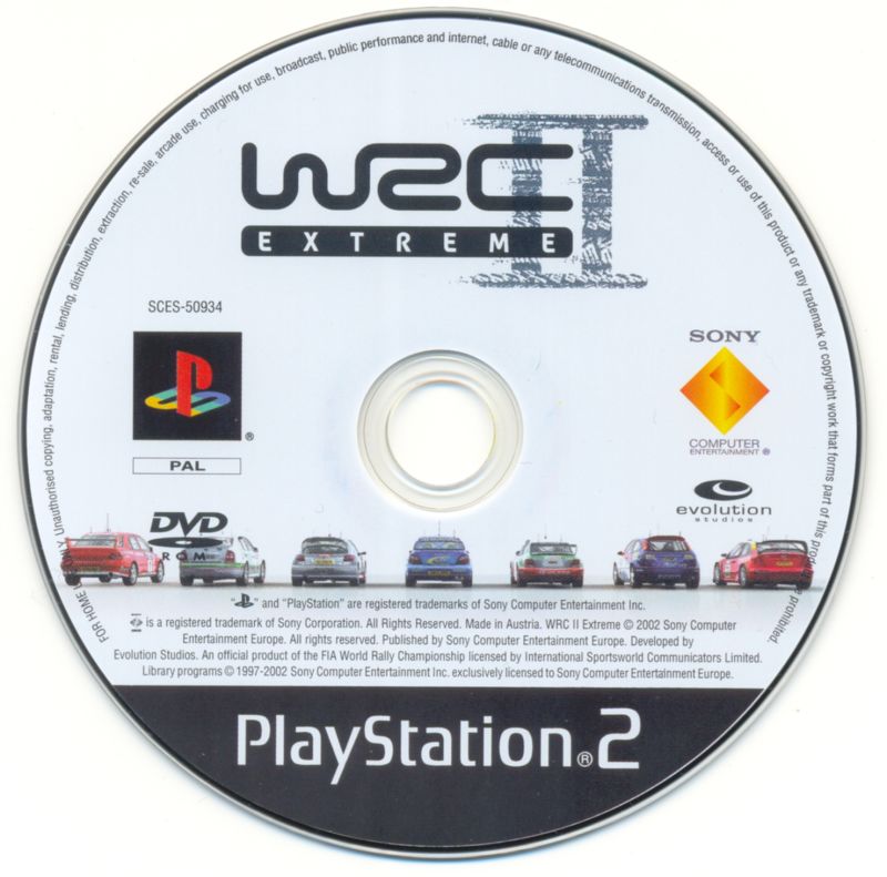 WRC II - Extreme PS2 cover