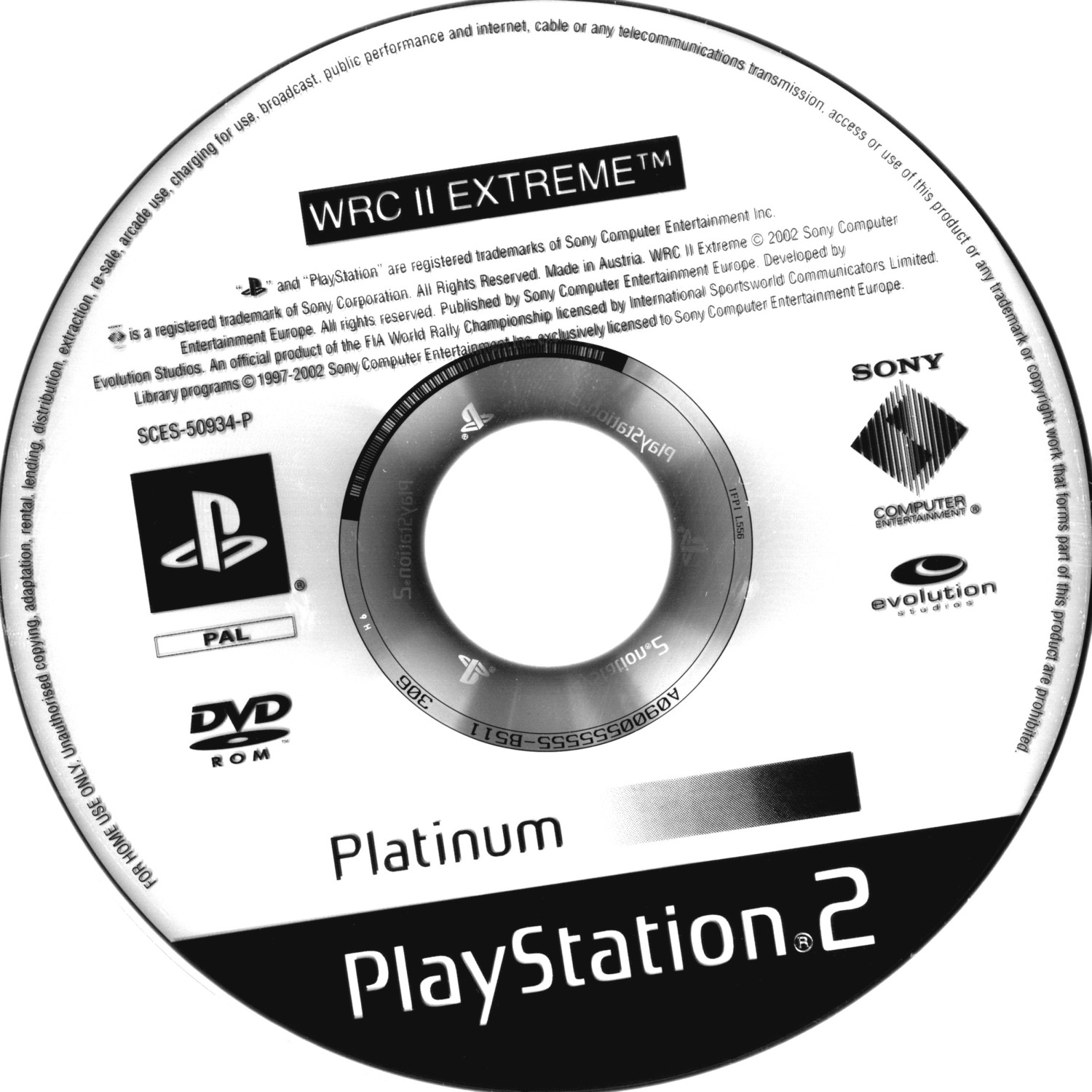 WRC II - Extreme PS2 cover