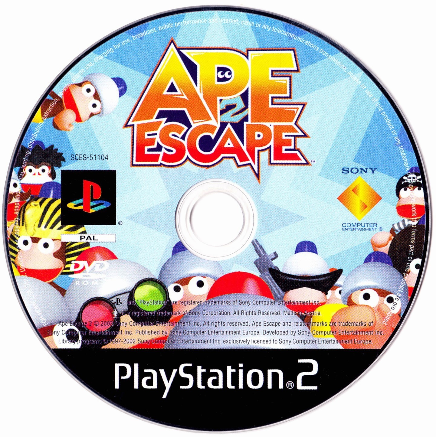 Ape Escape 2 PS2 cover
