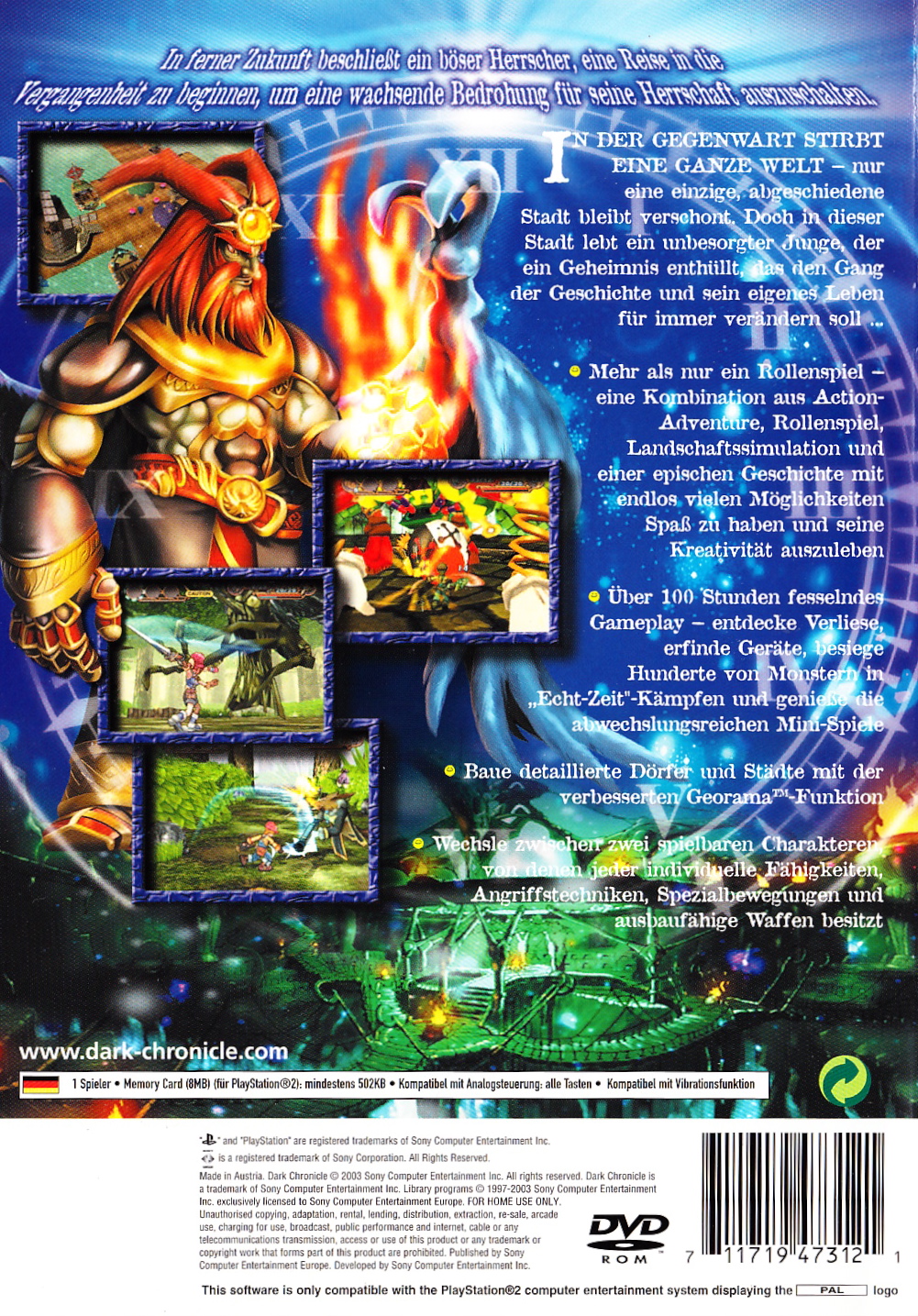Dark Chronicle PSX cover