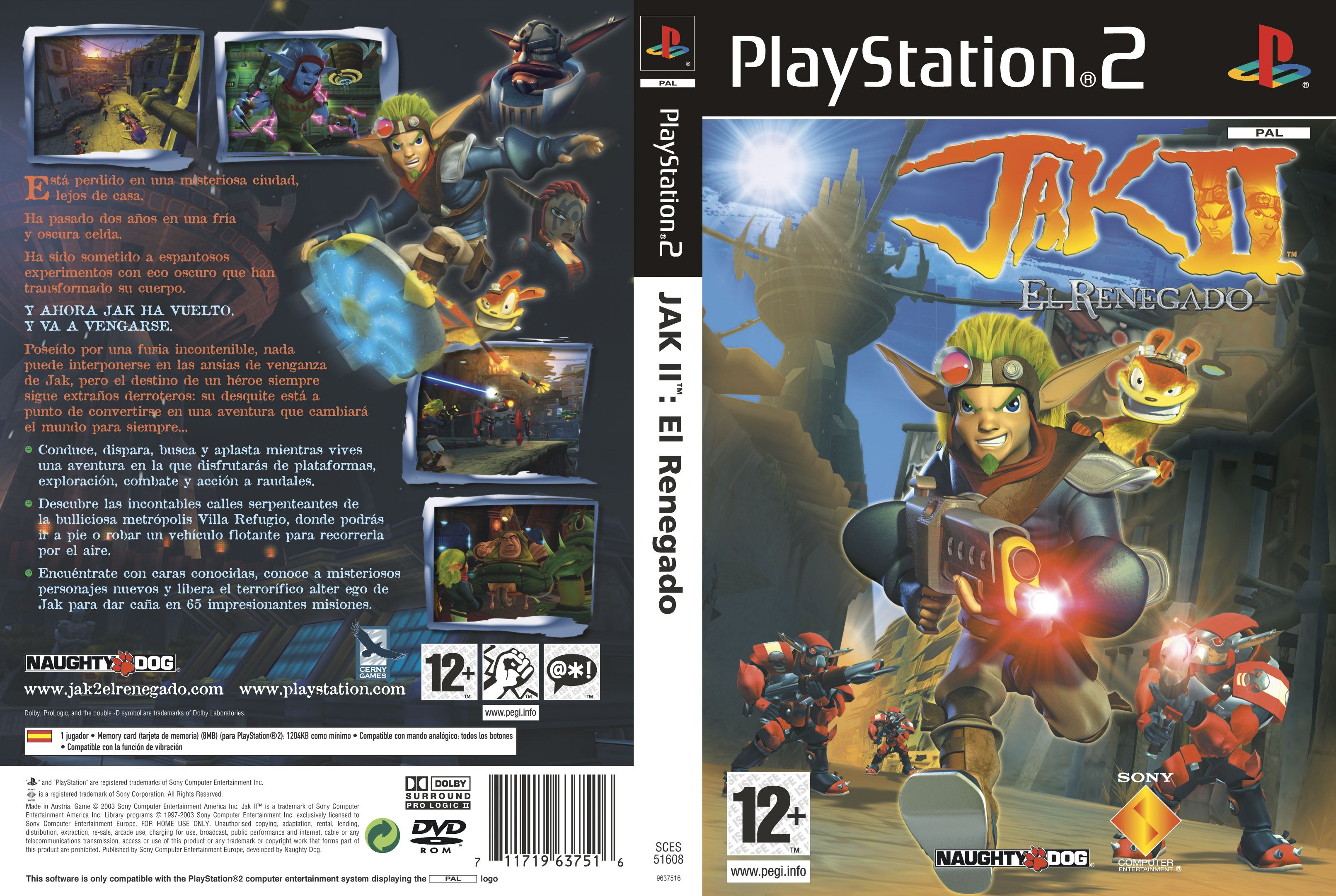 Jak II - Renegade PS2 cover