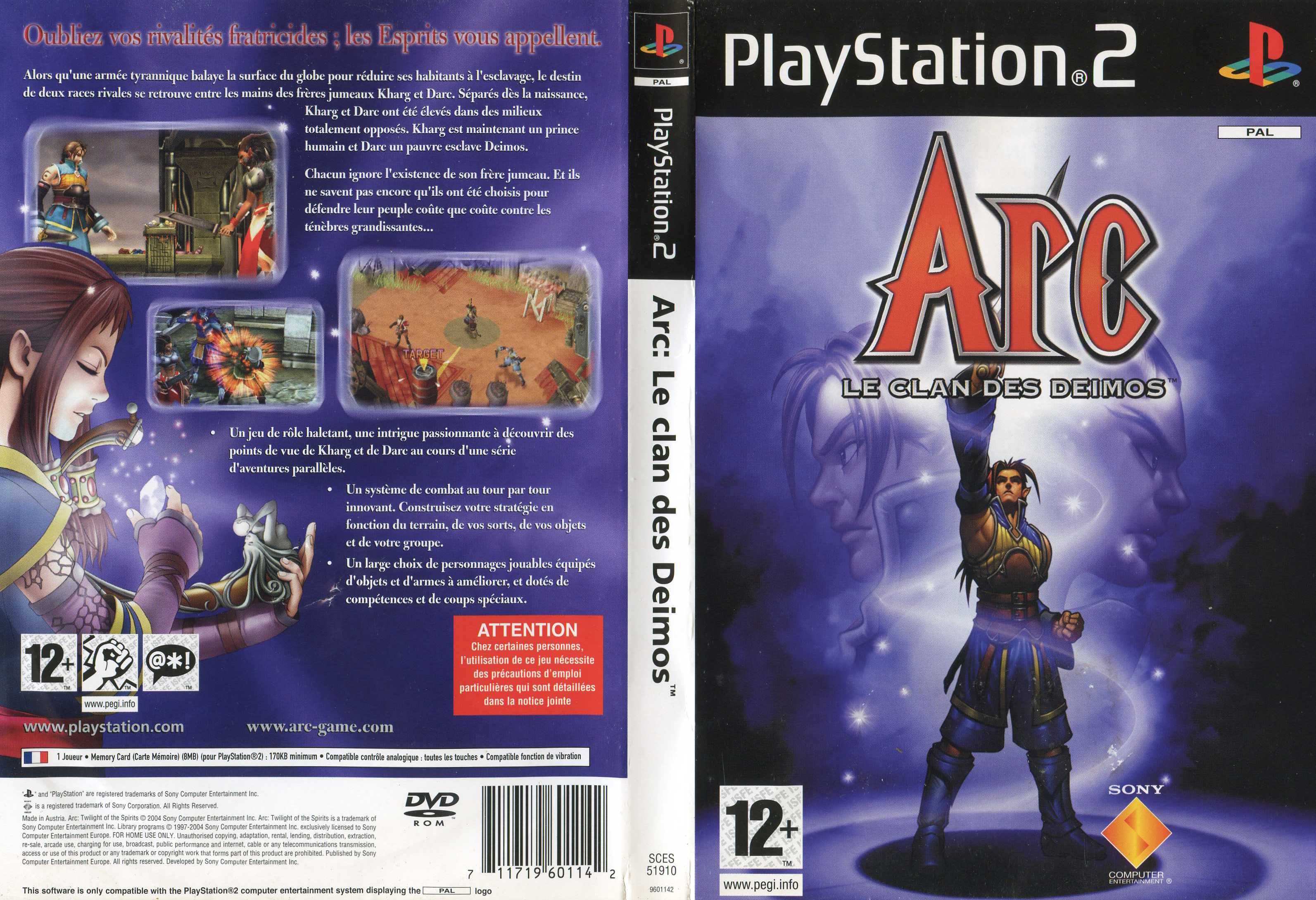 Arc the Lad - Twilight of Spirits PSX cover