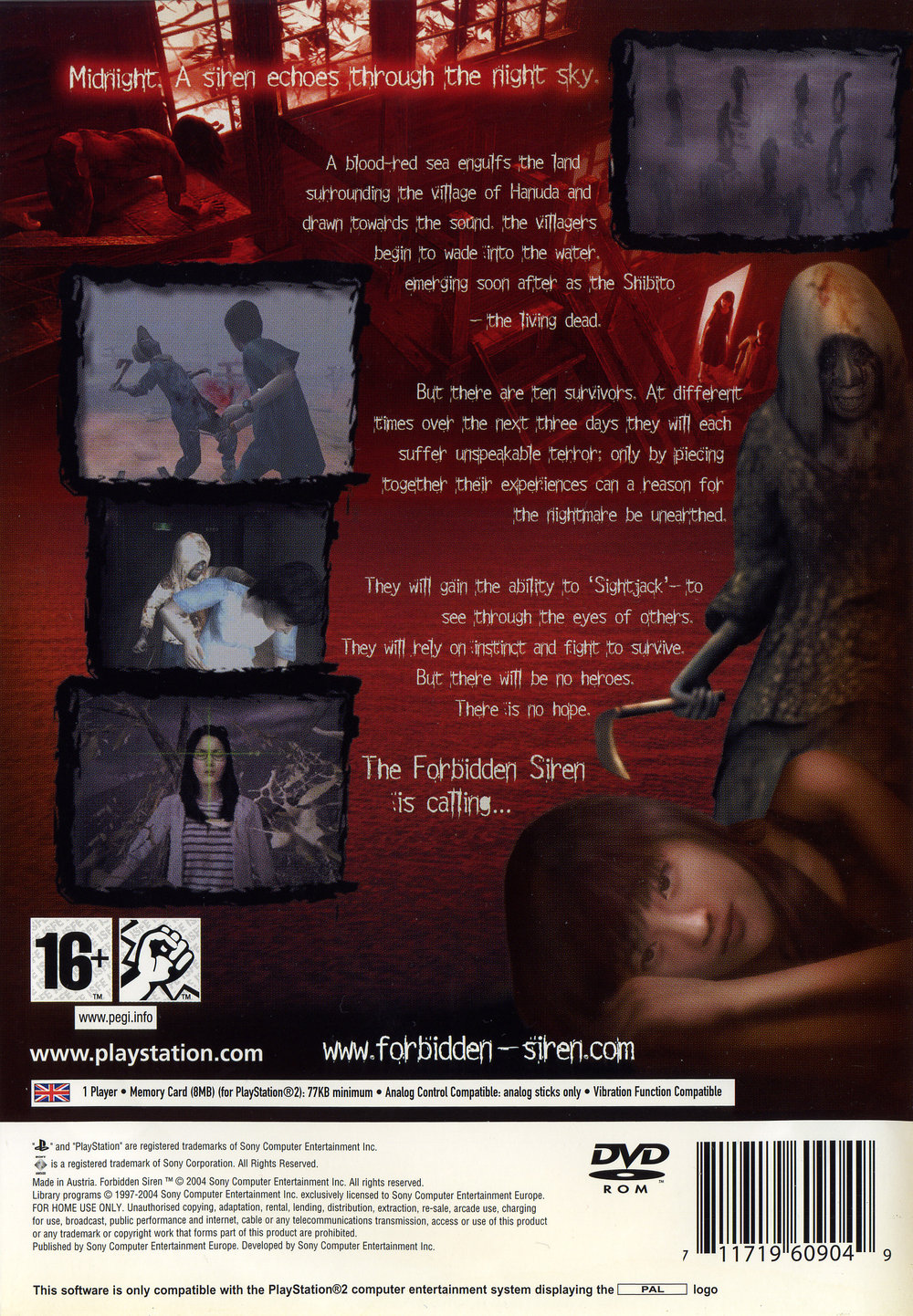 Forbidden Siren PSX cover