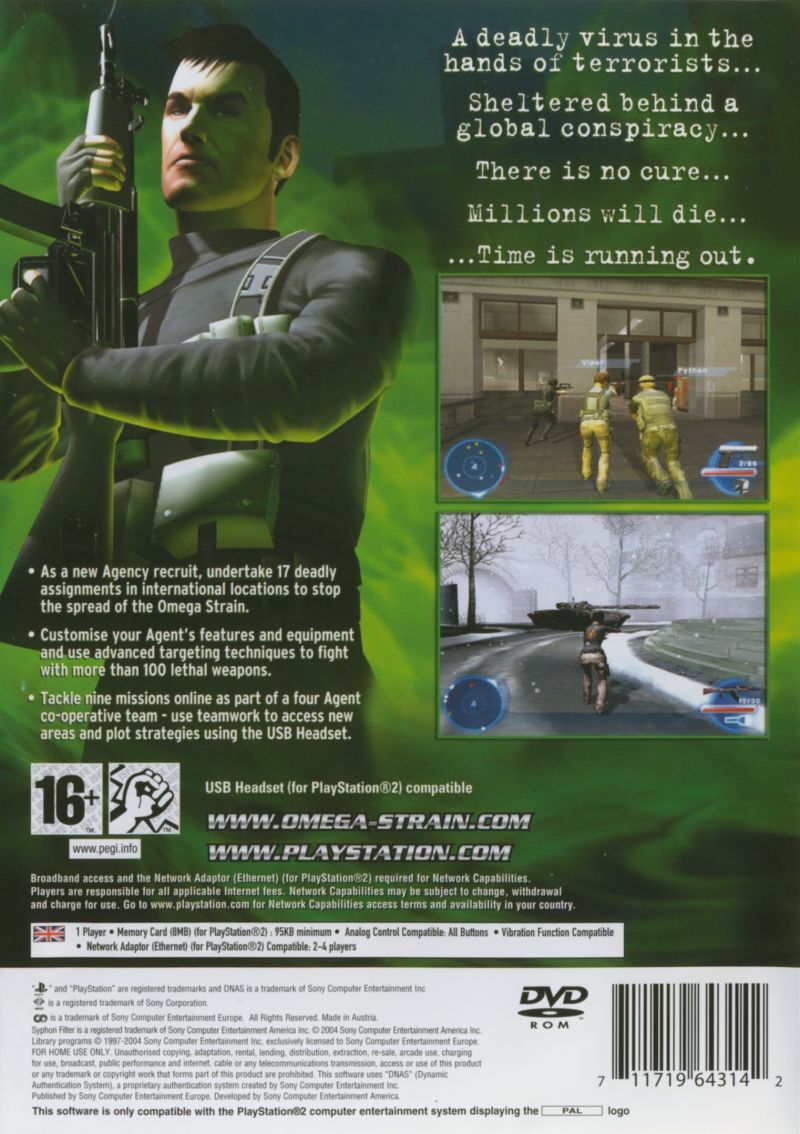 Syphon Filter - The Omega Strain PS2 cover