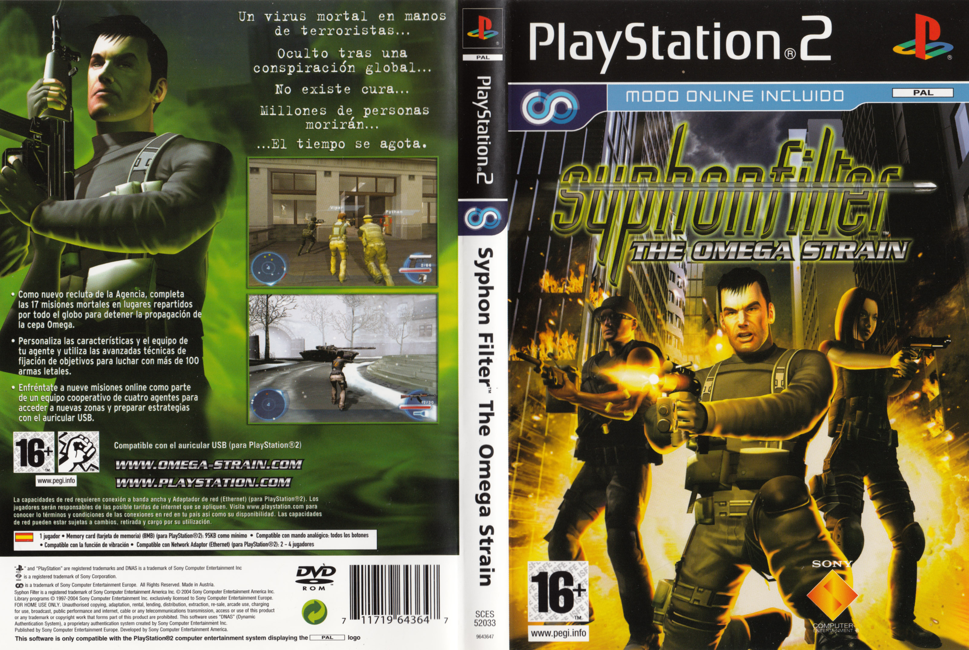 Syphon Filter - The Omega Strain PS2 cover
