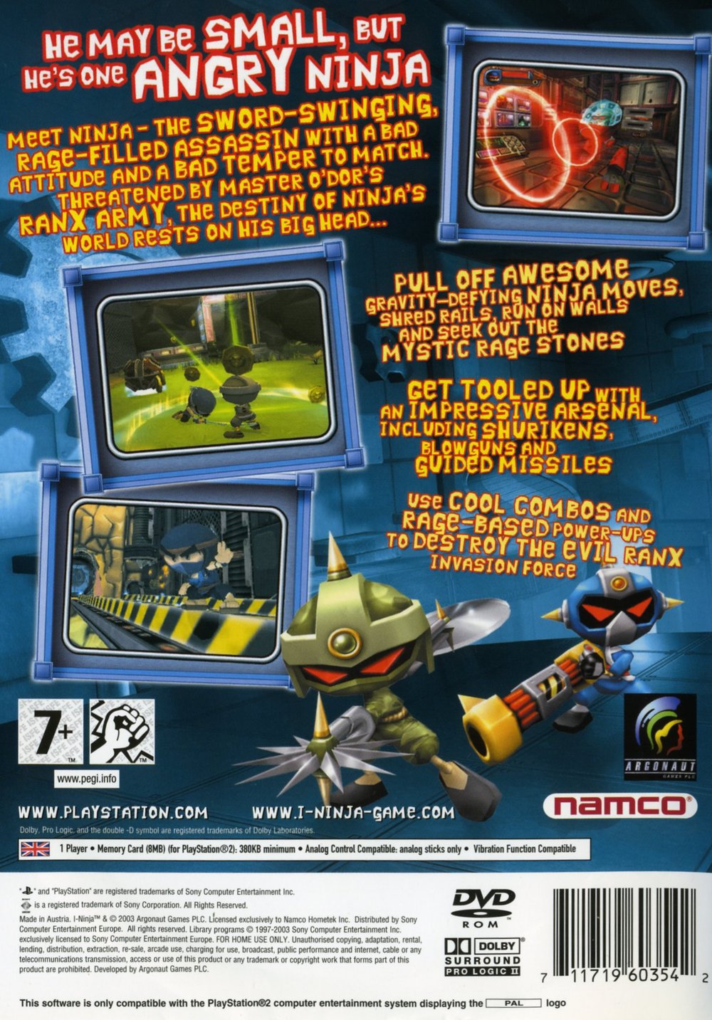 I-Ninja PS2 cover