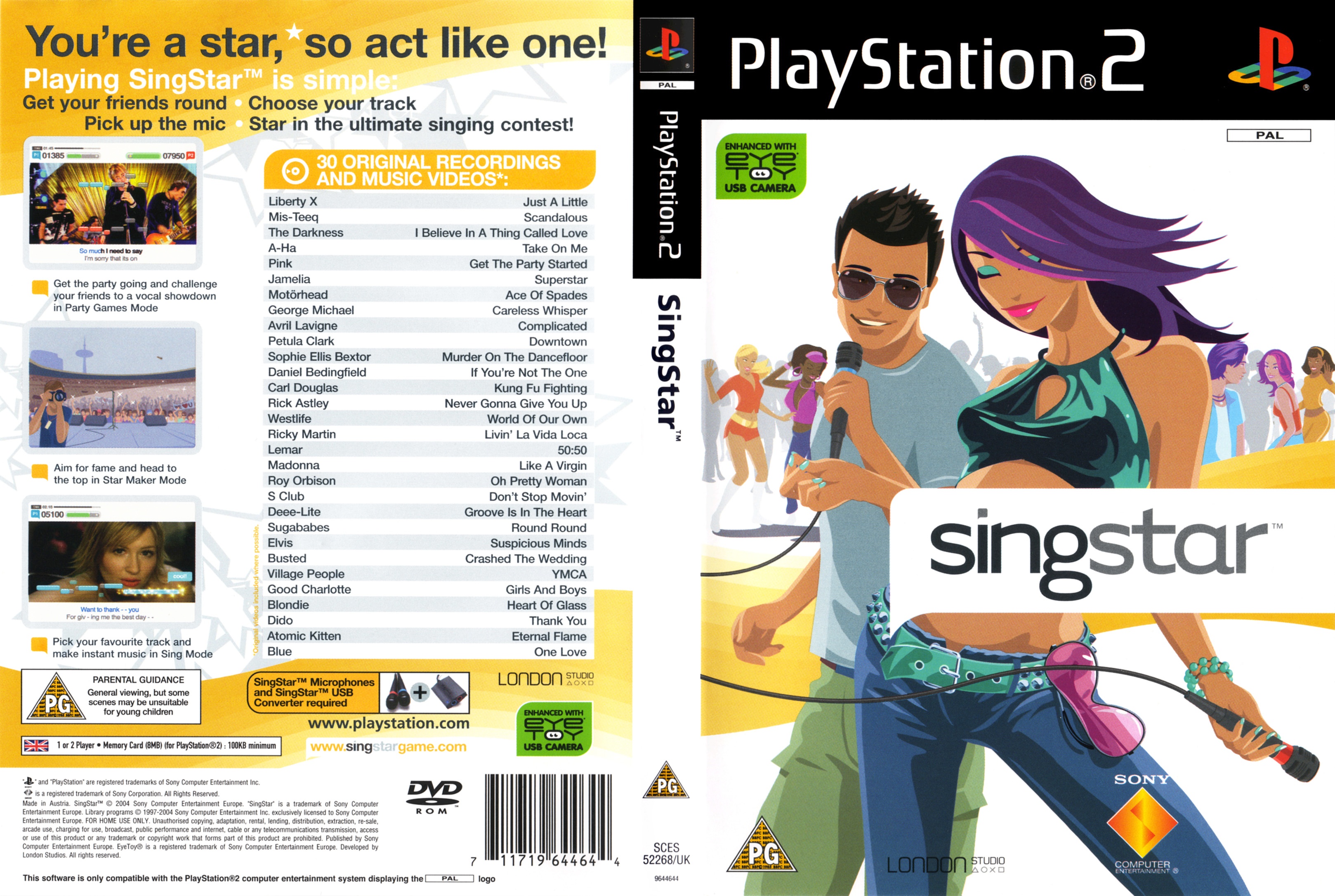 Singstar PS2 cover