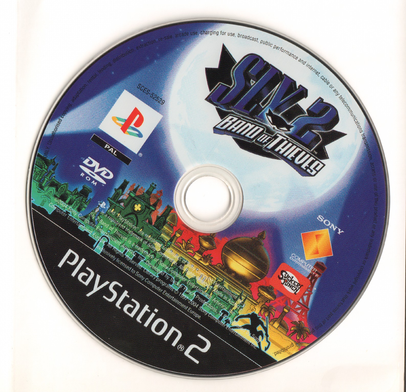 Sly Raccoon 2 - Band of Thieves PS2 cover