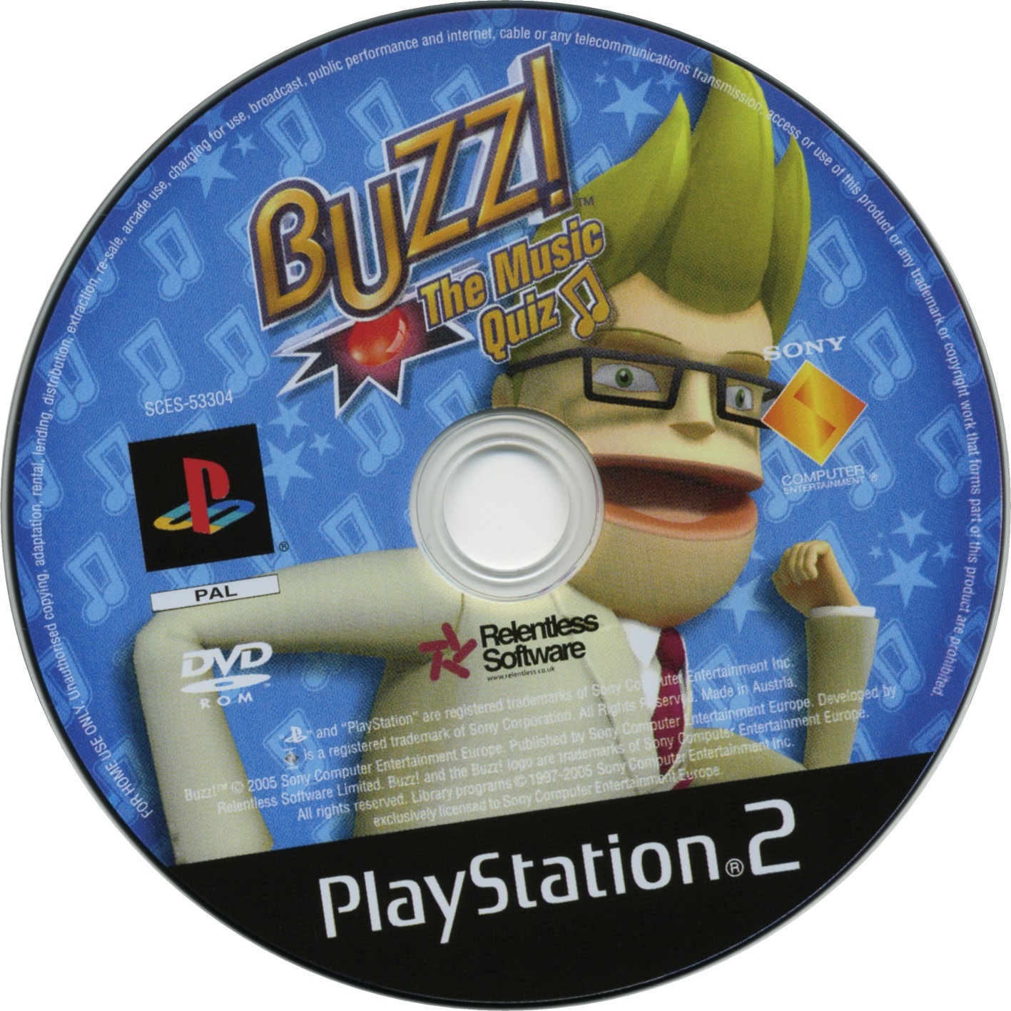 Buzz - The Music Quiz PSX cover