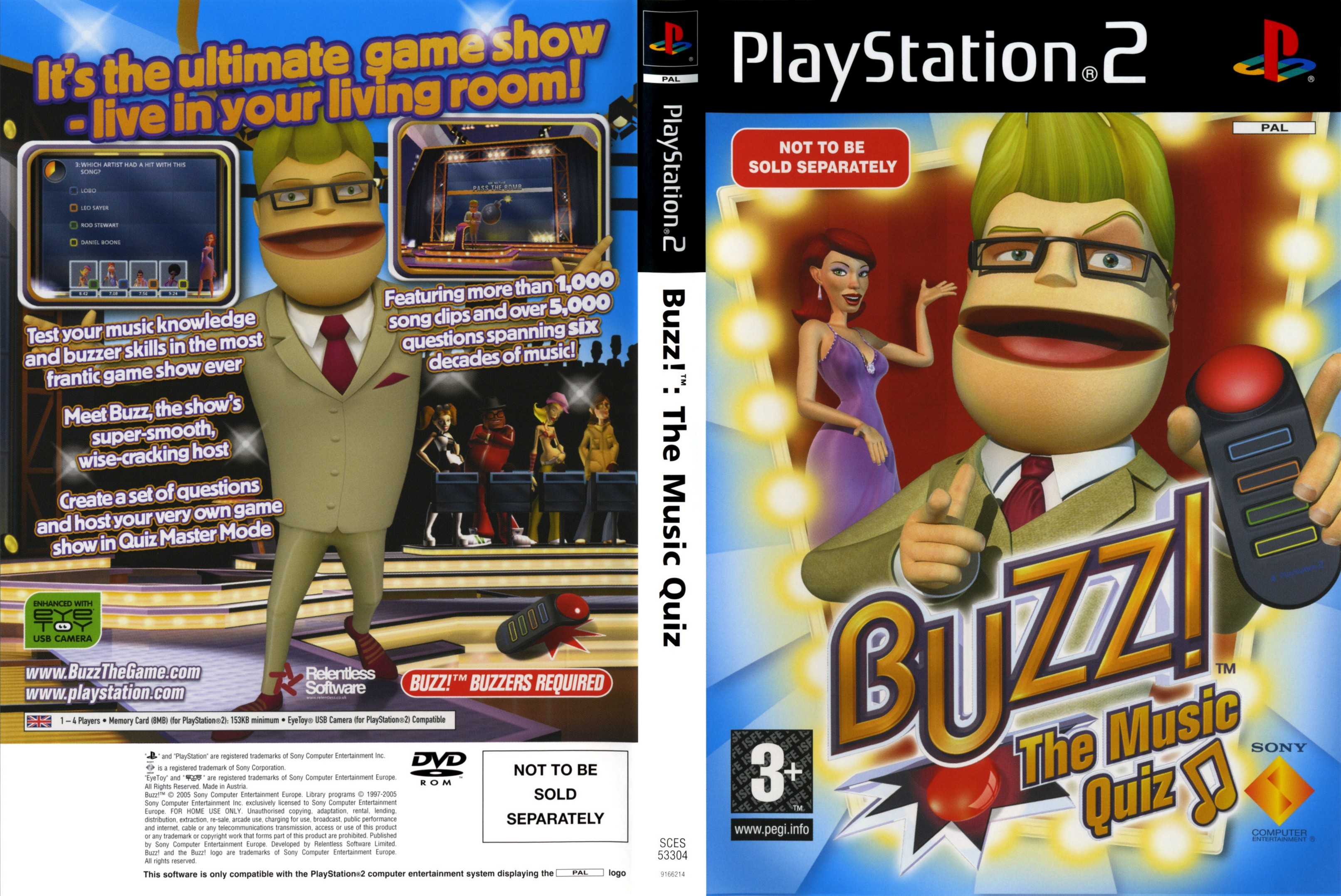 Buzz - The Music Quiz PSX cover