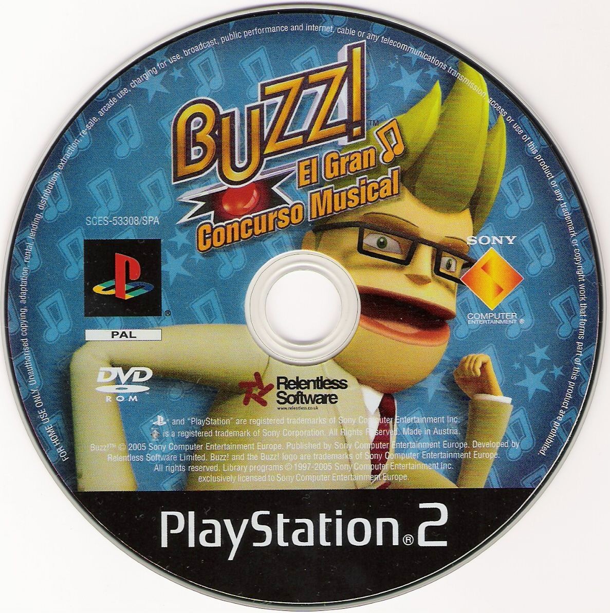 Buzz - The Music Quiz PSX cover