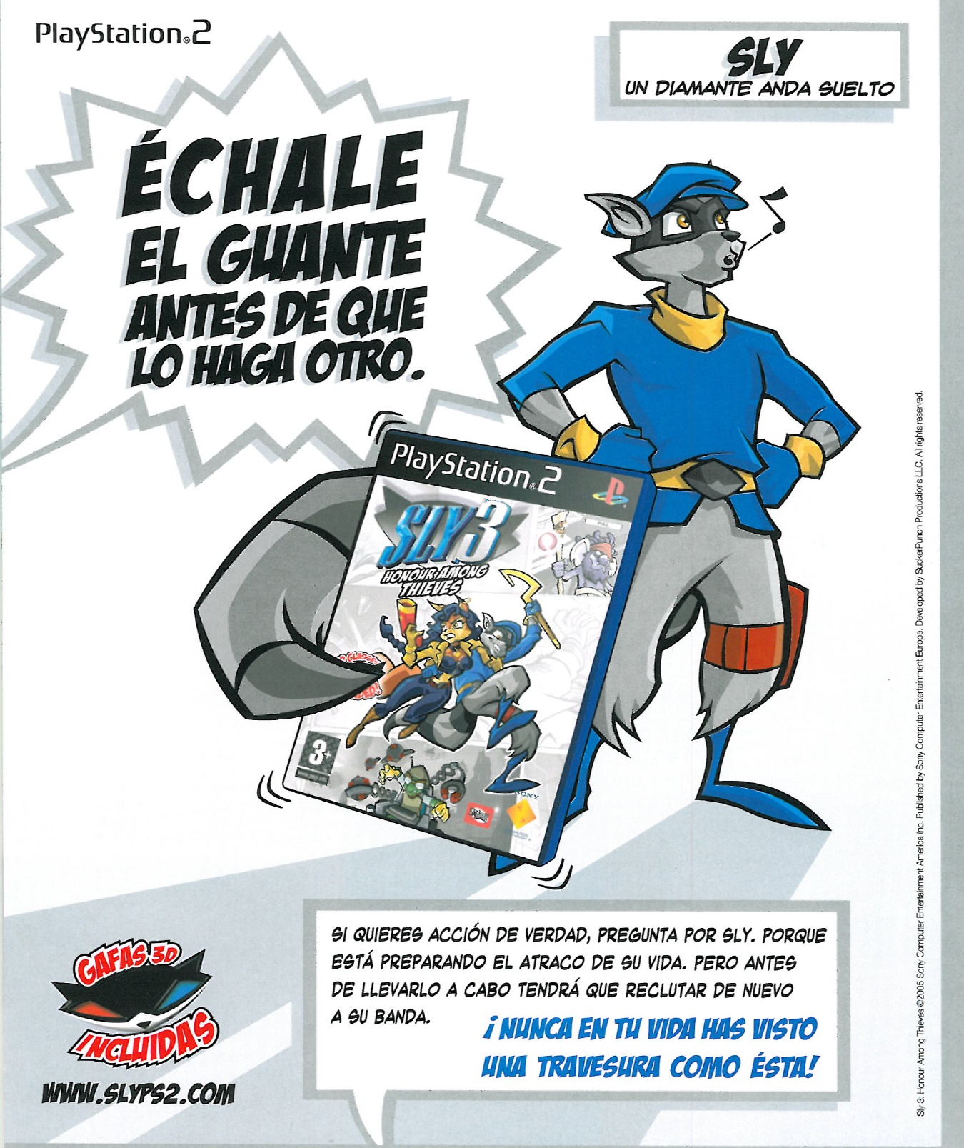 Sly 3 - Honor Among Thieves PS2 cover