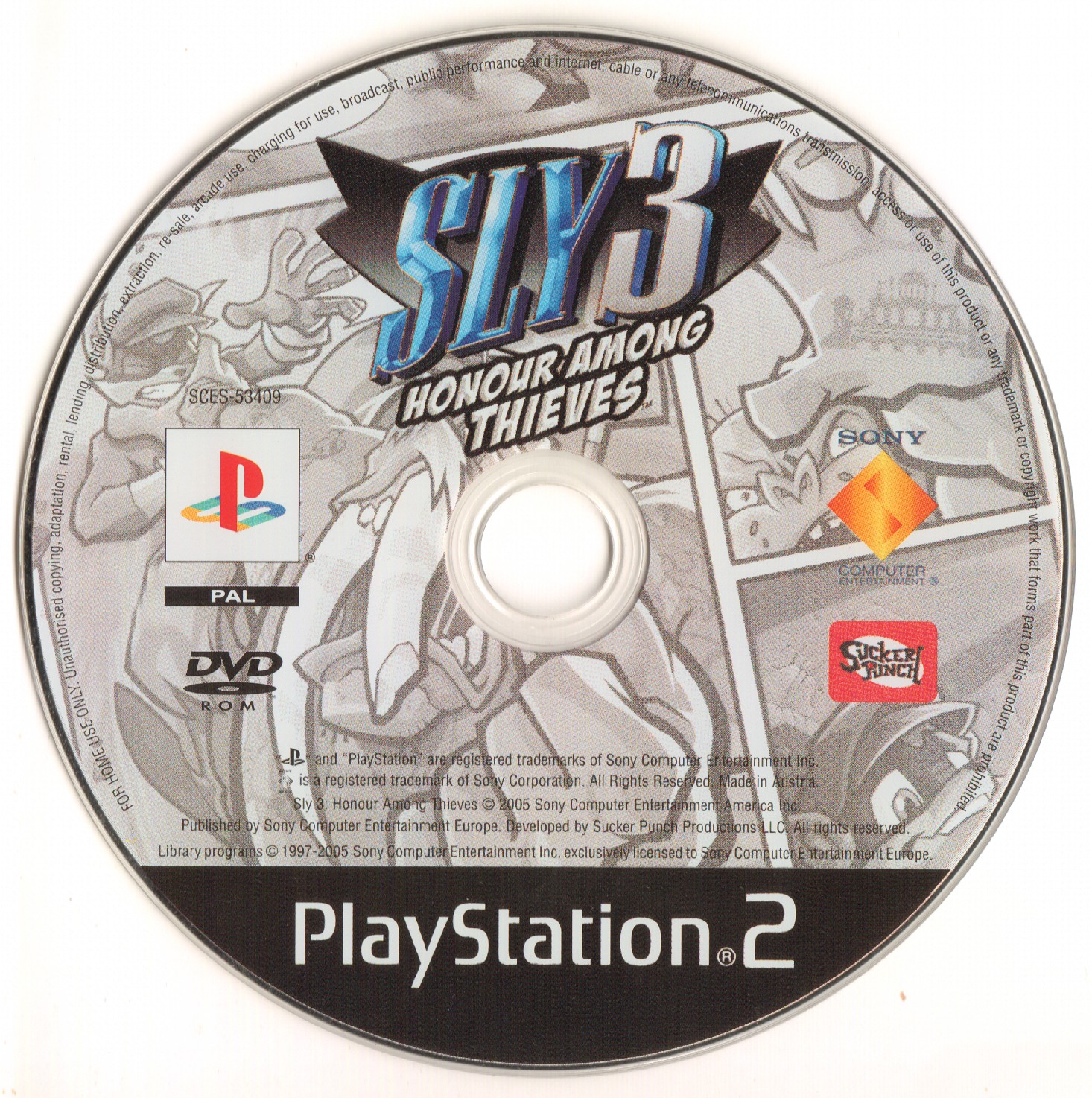 Sly 3 - Honor Among Thieves PS2 cover