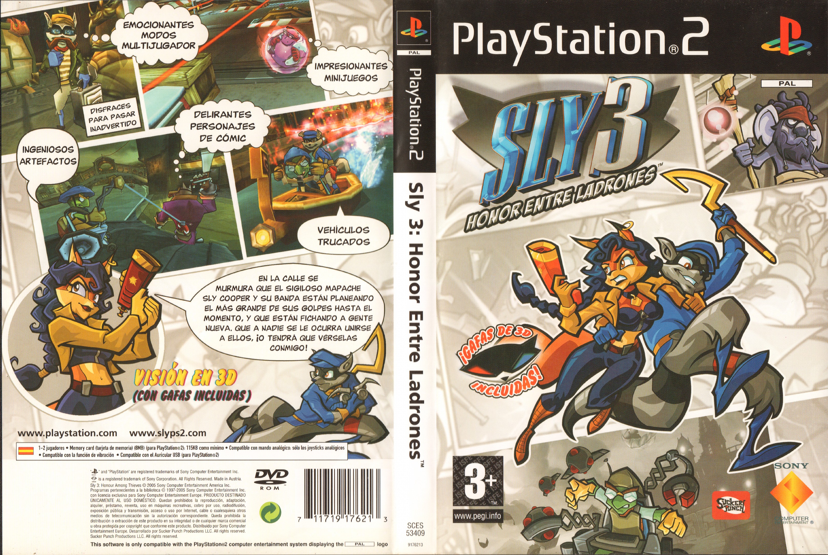 Sly 3 - Honor Among Thieves PS2 cover