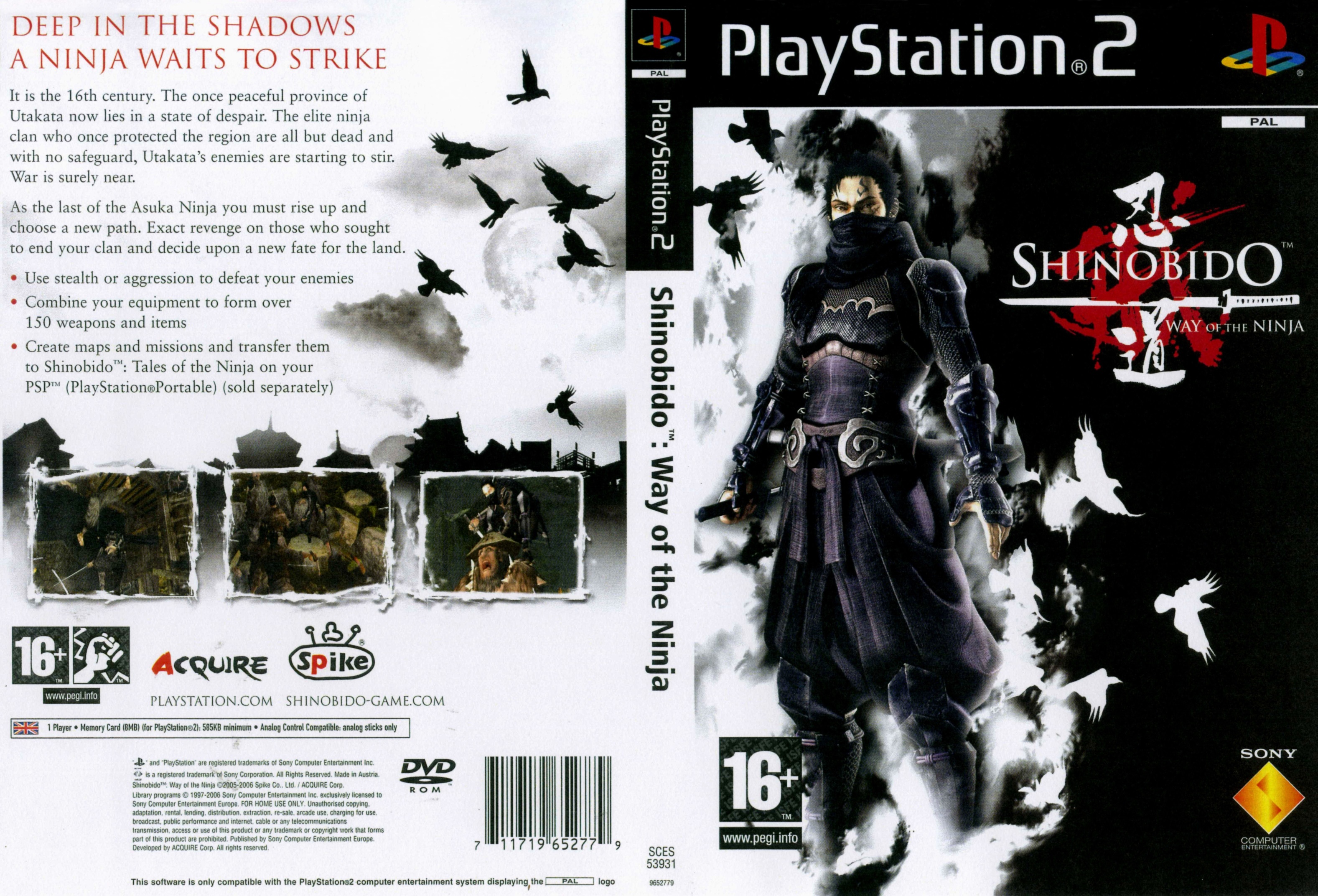 Shinobido - Way of the Ninja PS2 cover