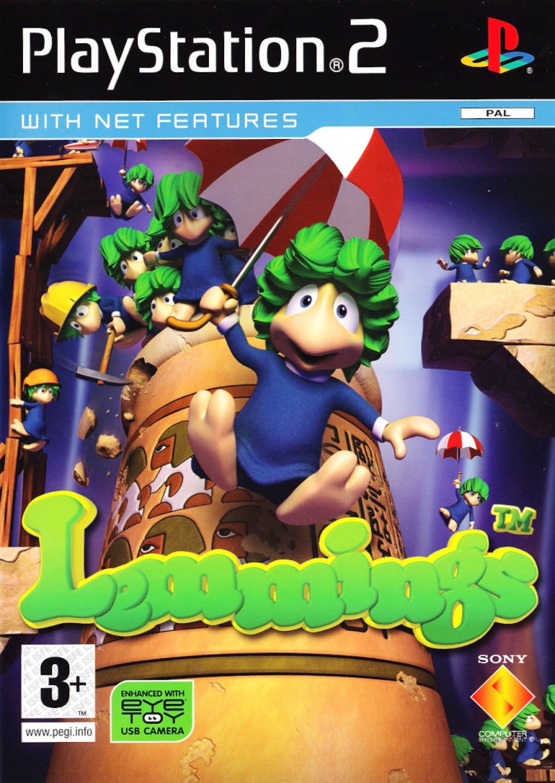 Lemmings PS2 cover
